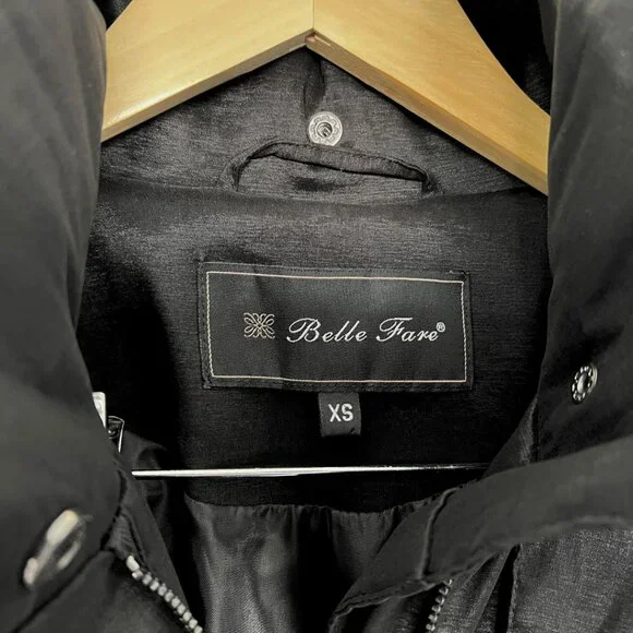 Belle Fare Elegant Black Trench Coat | Boutique - Picture 5 of 8